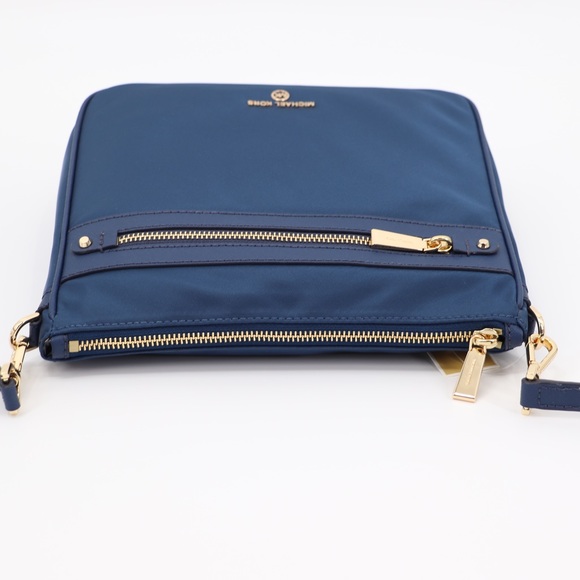 Michael Kors Jet Set Charm North South Nylon Crossbody Bag Denim - Picture 8 of 12